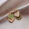 Asymmetric Korean Hollow Black Heart Earrings Drop Earrings Party Jewelry Temperament Style For Wom 8