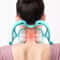 Manual Neck Clamp Cervical Neck Massager 6Ball Kneading Roller Shoulder And Neck Relaxation Massage 0