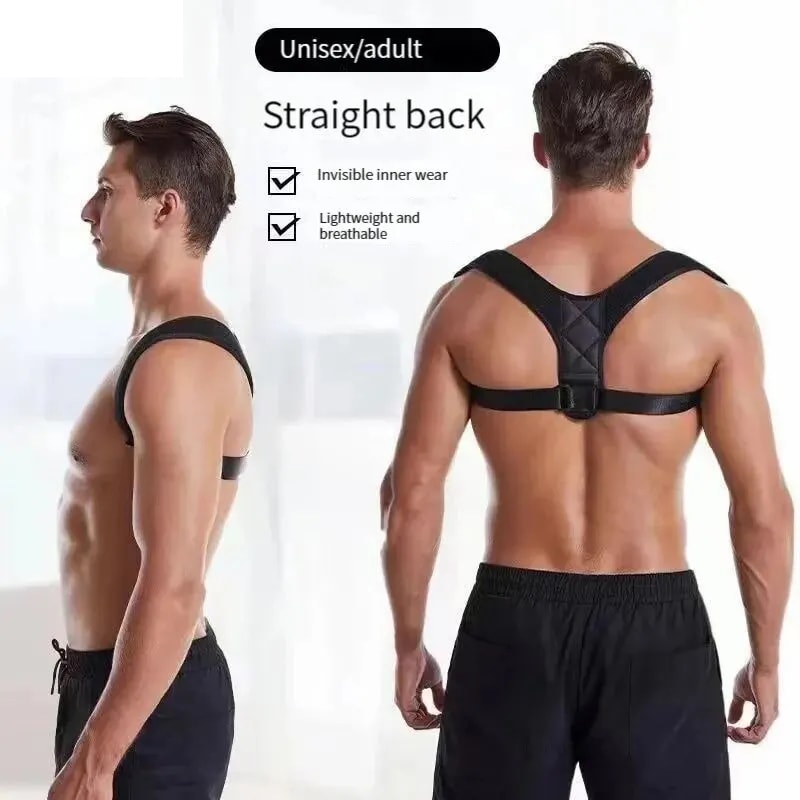 Hunchback Prevention Belt, Back Posture Correction, Unisex Body Shaping, Breathable Posture Support