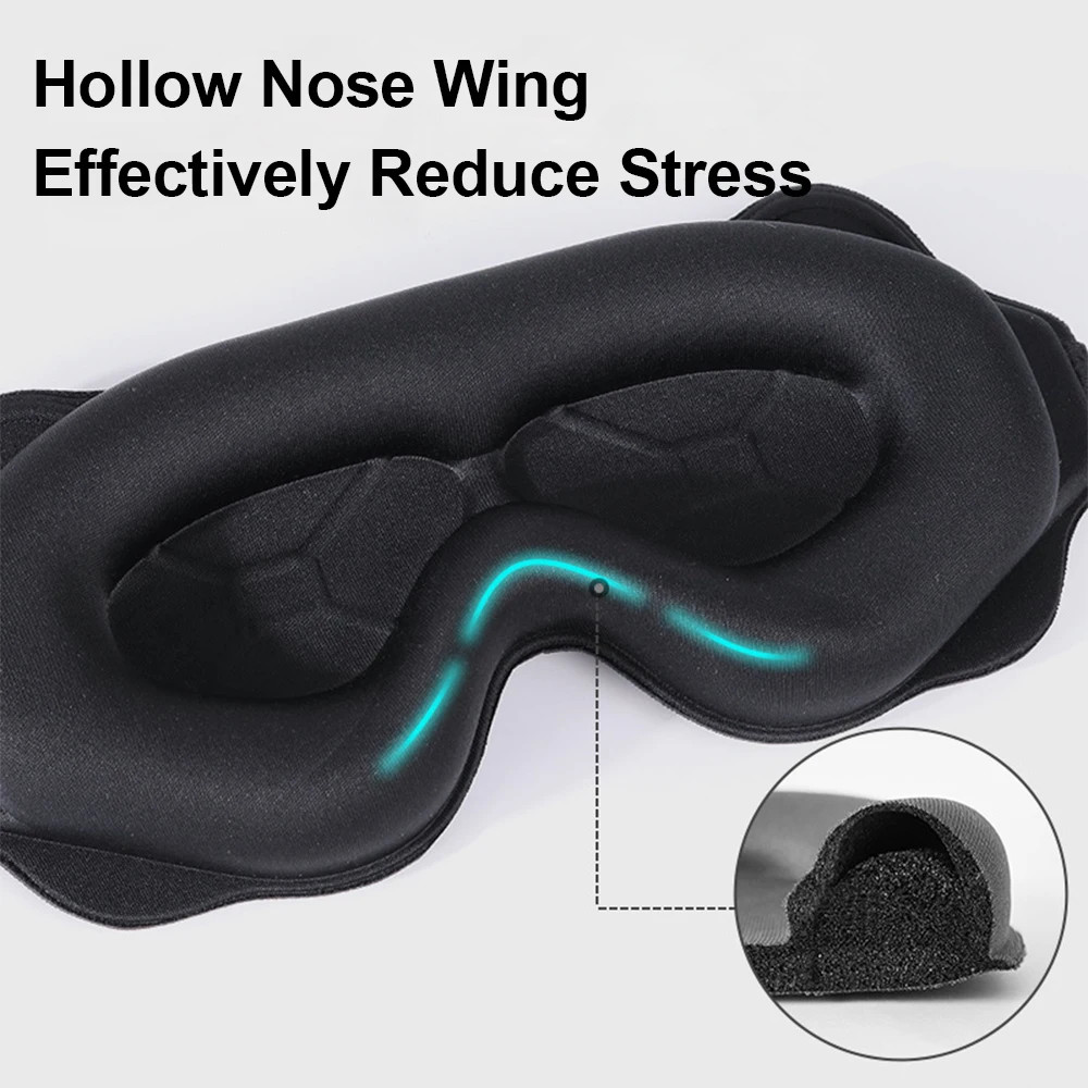 Padded Sleep Mask For Eyes Sleeping Mask Block Out Light Slaapmasker Eye Shade Blindfold Sleeping A 1