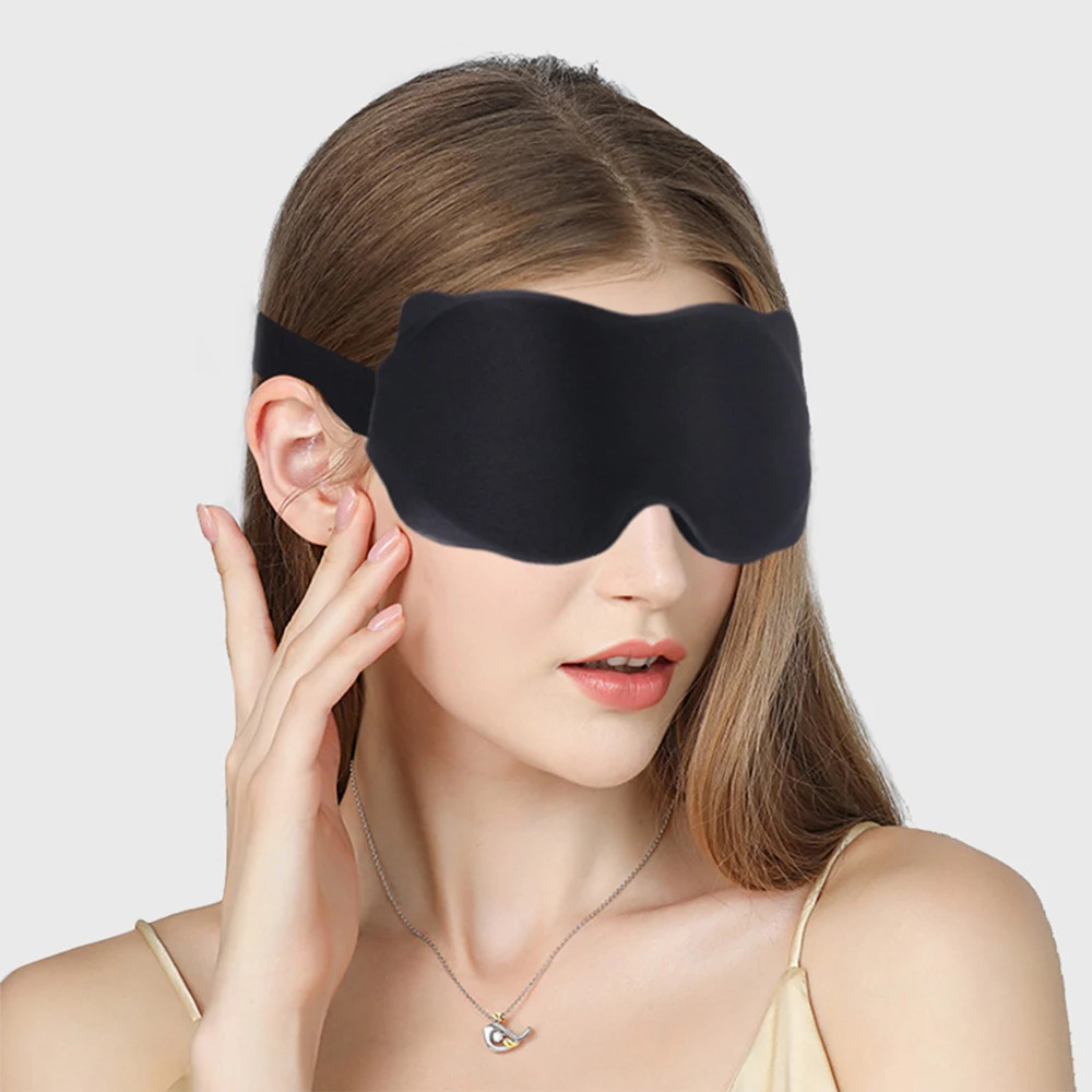 Padded Sleep Mask For Eyes Sleeping Mask Block Out Light Slaapmasker Eye Shade Blindfold Sleeping A 0
