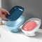 Bathroom Soap Holder, Super Suction Cup Soap Dish, Soap Container, Kitchen Sponge Holder with Drain Water