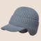 Outdoor Cycling Men Winter Hat Knitted Bomber Hats Peaked Cap Casual Fashion Warm Ear Protection 8
