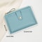Ultra-Thin Mini PU Leather Wallet, Minimalist Women's Short Card Bag, Credit Card Holder Wallet