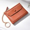 Leather Mini Short Wallet New Fashion Womens Zipper Coin Wallet Credit Card Keychain Wallet 4