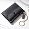 Leather Mini Short Wallet New Fashion Womens Zipper Coin Wallet Credit Card Keychain Wallet 5