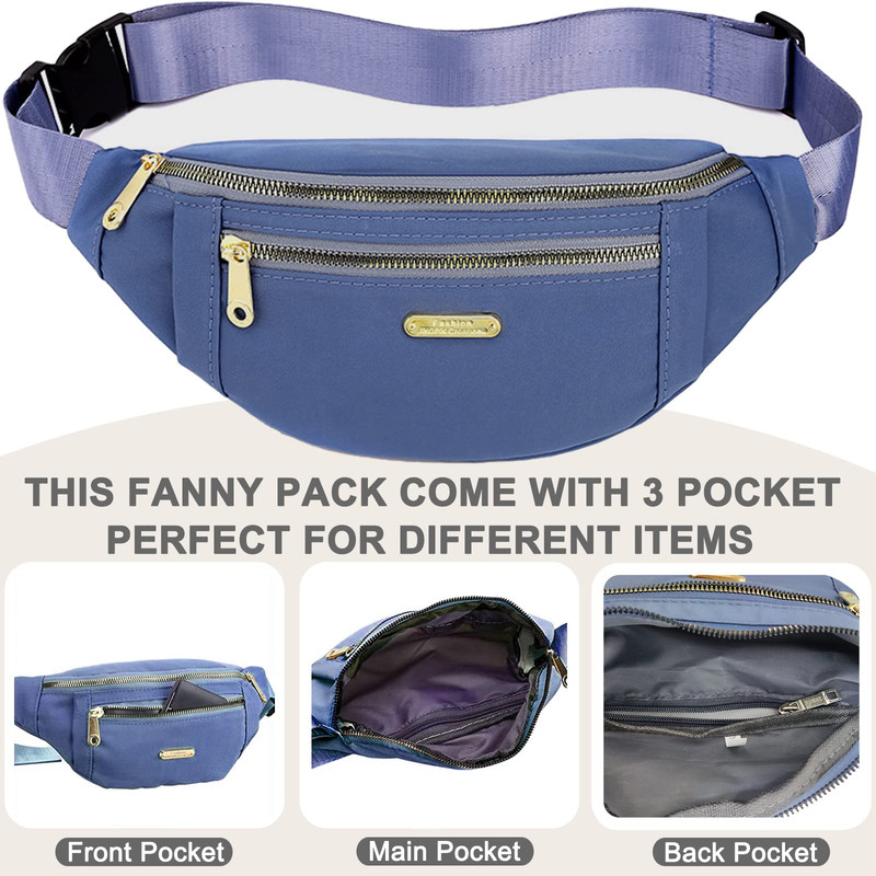 Belt Bag Fashion Waist Packs Fanny Packs For Women Men Bum Bag For Running Hiking Travel Workout 1