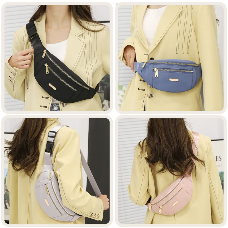 Belt Bag Fashion Waist Packs Fanny Packs For Women Men Bum Bag For Running Hiking Travel Workout 4