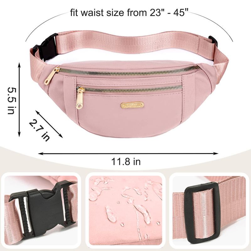Belt Bag Fashion Waist Packs Fanny Packs For Women Men Bum Bag For Running Hiking Travel Workout 5