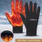 Touch Screen Gloves, Windproof, Waterproof, Warm Outdoor Gloves for Running, Cycling, Thumb and Index Finger