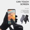 Touch Screen Gloves, Windproof, Waterproof, Warm Outdoor Gloves for Running, Cycling, Thumb and Index Finger