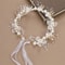 Bohemian Spring Bridal Pearl Hair Headdress Flower Wreath Bride Garland Head Hoop Headbands Girls H 6