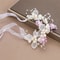 Bohemian Spring Bridal Pearl Hair Headdress Flower Wreath Bride Garland Head Hoop Headbands Girls H 8