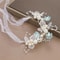 Bohemian Spring Bridal Pearl Hair Headdress Flower Wreath Bride Garland Head Hoop Headbands Girls H 9