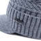 Stylish Unisex Winter Hats Fur Lined Soft Beanie Thick Knitted Cap With Brim For Men Women 5
