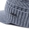 Stylish Unisex Winter Hats Fur Lined Soft Beanie Thick Knitted Cap With Brim For Men Women 5