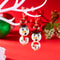 Dangle Earrings For Women Cute Santa, Cartoon Wooden Pattern Xmas Snowman, Wood Beads Earring, Christmas Party, New Year