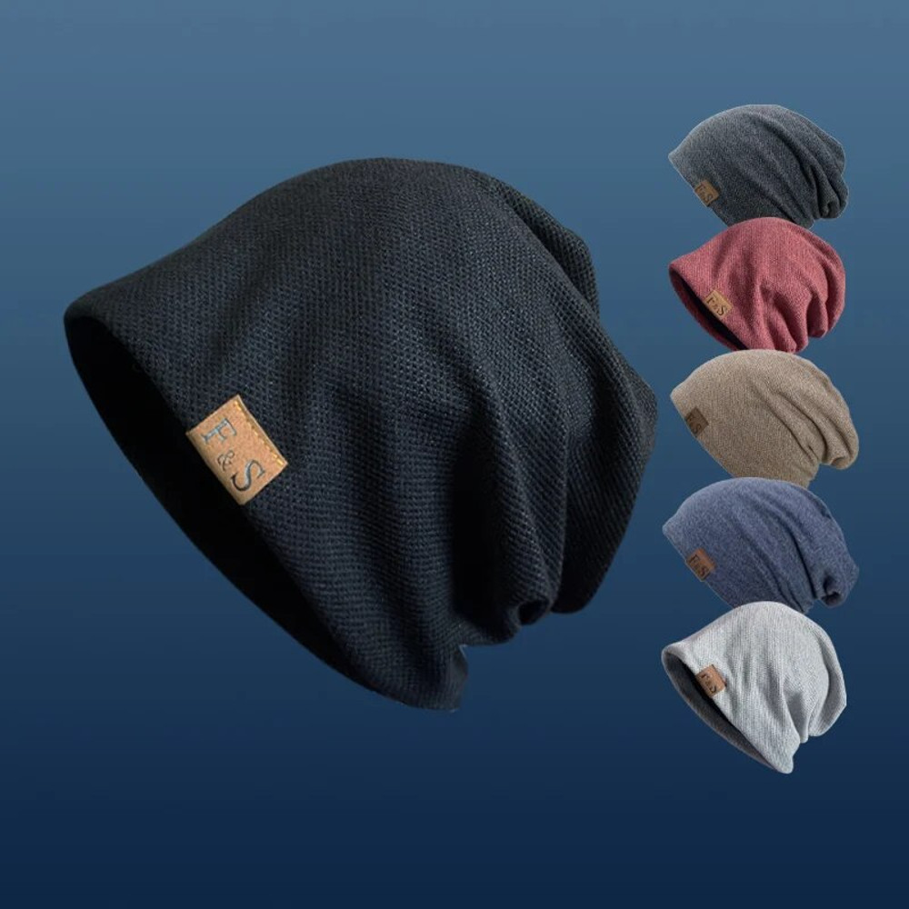 Fashionable Solid Hip-hop Style Beanie, Warm Knitted Hat, For Men And Women