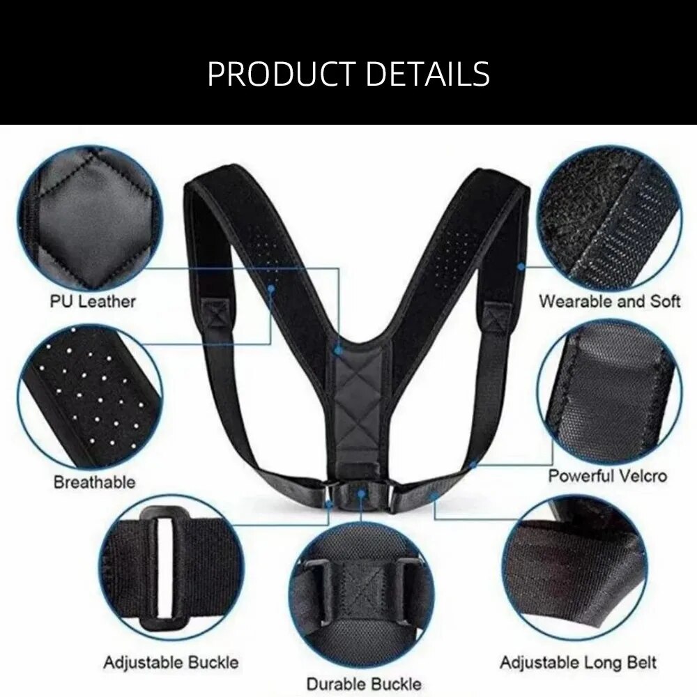 Hunchback Prevention Belt Back Posture Correction Sitting Posture Support Unisex Breathable Body Sh 2