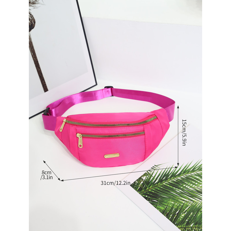 Waterproof Waist Bag With Adjustable Strap Fanny Packs Waist Pack For Women Running Travel Sports H 2