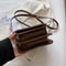 Fashion Crossbody Bags Underarm, Leather Shoulder Bag Purse for Women, Small Square Satchel Handbag