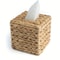 Water Hyacinth Woven Paper Box Square Woven Tissue Box Storage Box Desktop Storage Basket 0