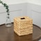Water Hyacinth Woven Paper Box Square Woven Tissue Box Storage Box Desktop Storage Basket 4