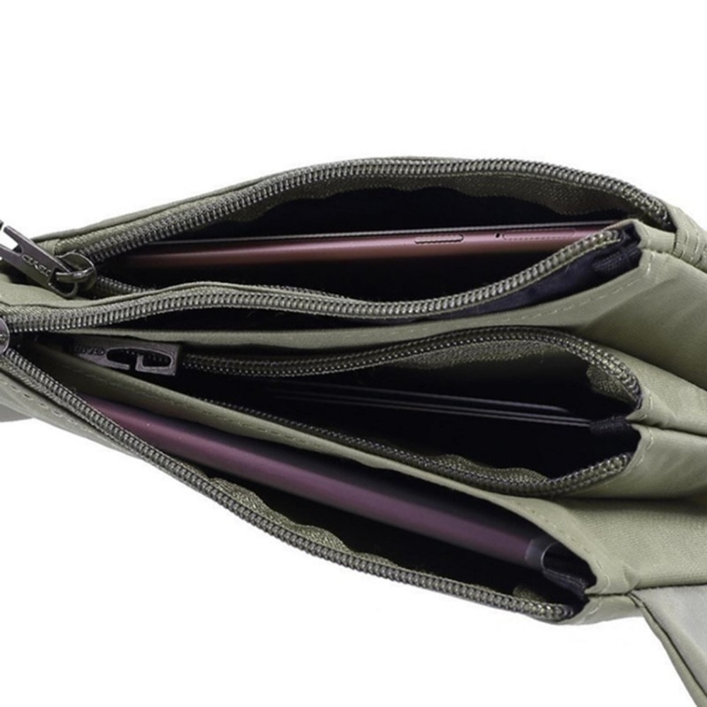 Fashion Nylon Waist Pack Men Women Waterproof Black Fanny Pack Messenger Shoulder Bag Wear Resistan