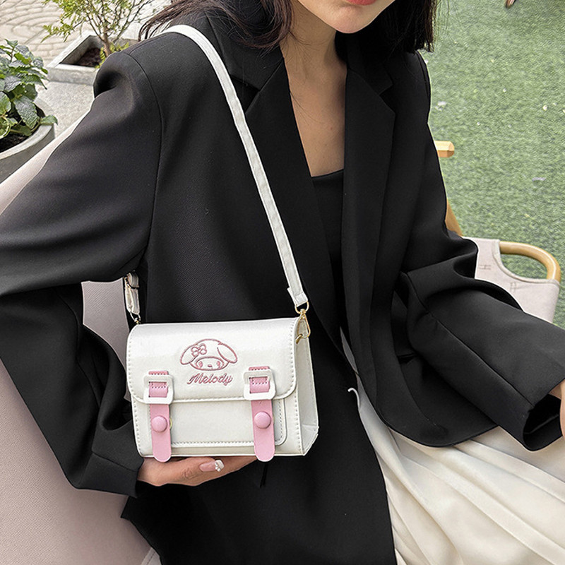 Hello Kitty Melody Kuromi Cinnamon Girls Women Luxury Brand Bag, Anime Sanrio Crossbody Bags, High Quality Designer Bags