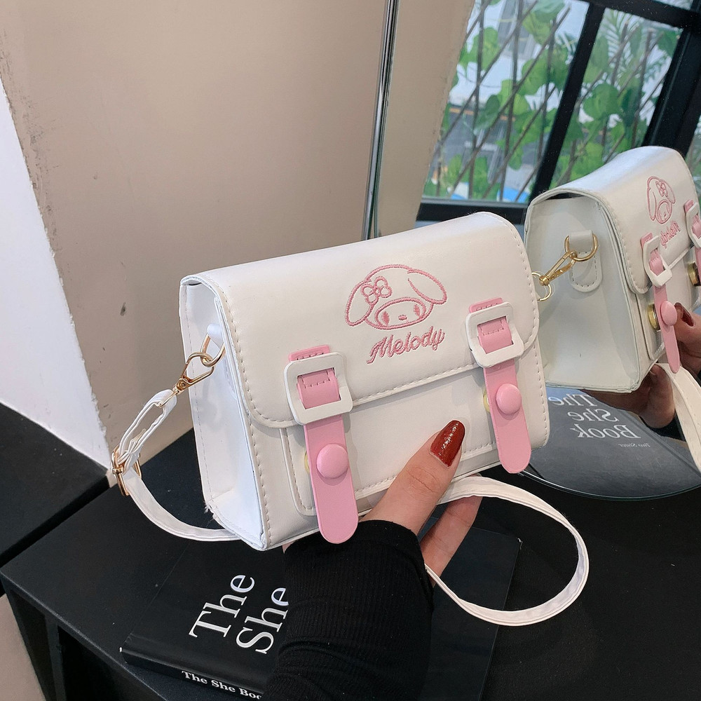 Hello Kitty Melody Kuromi Cinnamon Girls Women Luxury Brand Bag, Anime Sanrio Crossbody Bags, High Quality Designer Bags