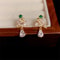 Exquisite Shiny Zircon Ear Studs, Hot Christmas Tree Star Earrings, Fashion Jewelry Gifts Wholesle, Elegant Light Luxury