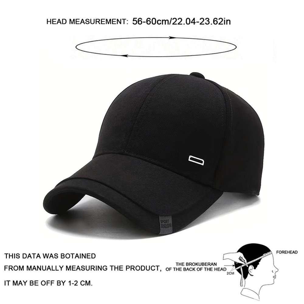 Adjustable Casual Hats Sunscreen Hat Baseball Caps Spring Autumn Outdoor Unisex Square Silver Buckl 4