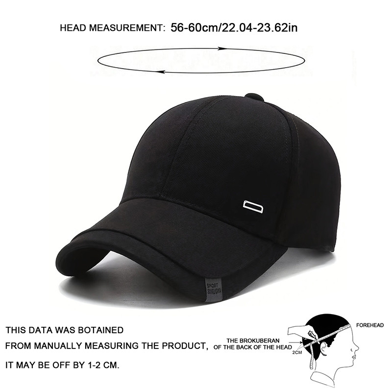 Adjustable Casual Hats Sunscreen Hat Baseball Caps Spring Autumn Outdoor Unisex Square Silver Buckl 4