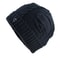 Winter Beanies Men Knitted Skull Pattern Solid Color Hat With Metal Skulls Skullies Beanies Men's Knit Thick Hats