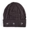 Winter Beanies Men Knitted Skull Pattern Solid Color Hat With Metal Skulls Skullies Beanies Men's Knit Thick Hats