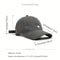 Breathable Adjustable Bear Embroidered Cap Sun Protective Stylish Baseball Hat For Men Women Casual