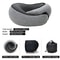 Pillow Snail Style Travel Neck, Travel Neck Pillow Memory Foam, Portable Adjustable Soft Noon Break Sleep Pillow