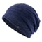 Knitting Striped Winter Knitted Beanie, Outdoor Warm Mens Thick Hats, Double Layers With Velvet Ski Beanies For Men