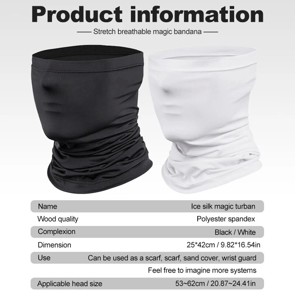 Breathable Fishing Training Sport UV, Cycling Face Mask Absorb Sweat, Summer Face Scarf Neck Gaiter Bandana