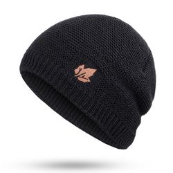 outdoor warm thickening plus velvet loose caps, new winter knit hats for men and women