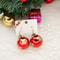 Bulb Drop Earrings Minimalist Round Ball Christmas Resin Sequins Star Pattern Jewelry Gift Earring 4