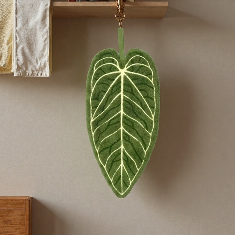 Tropical Leaf Bathroom Kitchen Towel Quick Dry Plant Towels Ultra Absorbent Hand Thumb Towel With H 2