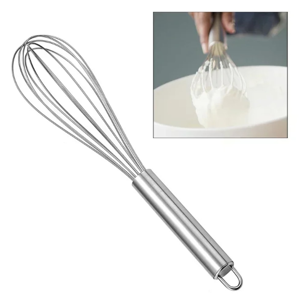 Kitchen Wire Balloon Whisk Manual Egg Beater Stainless Egg Mixing Mixer Tools Milk Whisk Cooking Ga 0