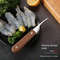 Shrimp Deveining Tool, Stainless Steel Blade and Wooden Handle for Effortless Shrimp Preparation