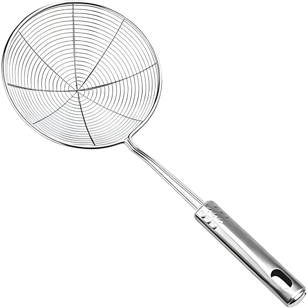Frying Spider Strainer Stainless Steel Skimmer Spoon For Noodles And Cooking With Handle 6