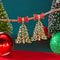Exquisite Christmas Tree Drop Earrings Colorful Rhinestone Bowknot Jewelry For Women Men 1