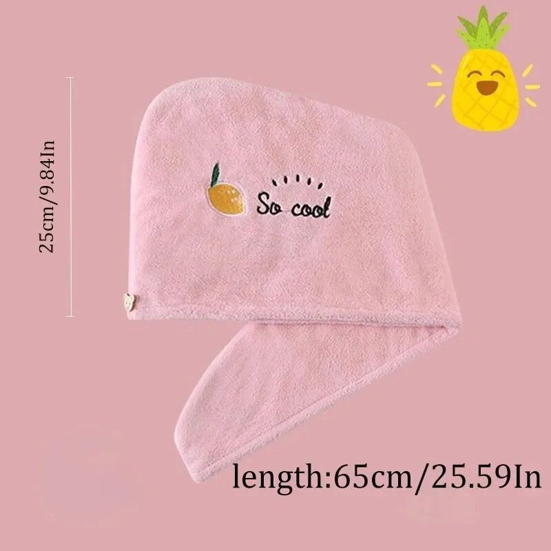 Cute Hair Towel for Girls Soft Quickly Dry Wrap, Very Beautiful Bath Towel Bonnets for Bathroom