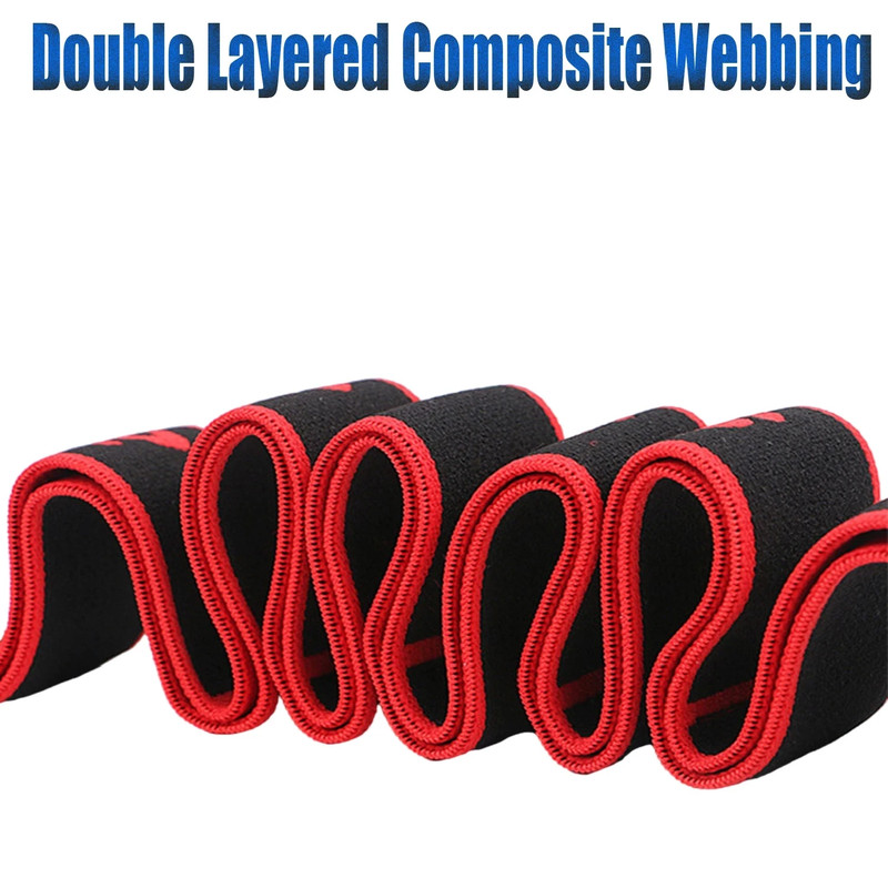 Multi Segment Belt Yoga Fitness Products, Yoga Stretch Resistance Bands Adult High Elasticity, Yoga Assisted Stretching