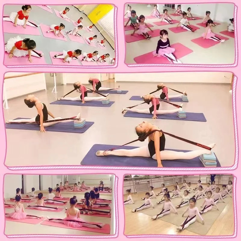 Multi Segment Belt Yoga Fitness Products, Yoga Stretch Resistance Bands Adult High Elasticity, Yoga Assisted Stretching