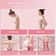 Fitness standing posture training buckle body shape stick, Yoga posture correction stick, Telescopic Pilates posture cor